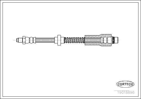 Bremsschlauch CORTECO 19018896