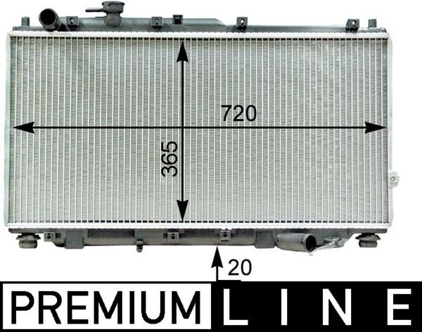 Kühler, Motorkühlung MAHLE CR1322000P