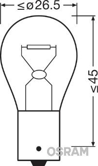 Glühlampe, Brems-/Schlusslicht OSRAM 7508LDR-01B