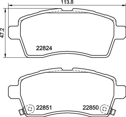 Bremsbelagsatz, Scheibenbremse BREMBO P 79 037