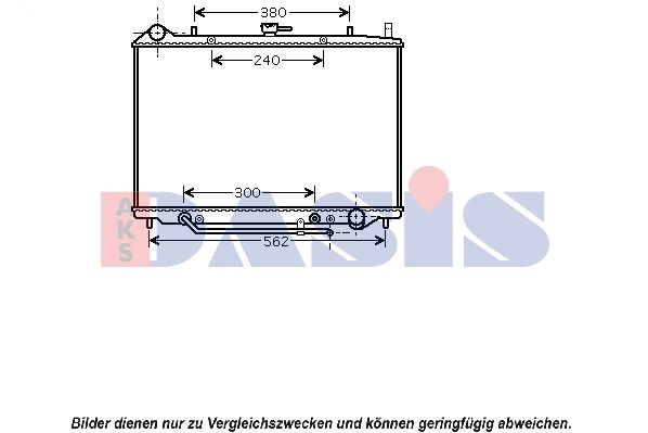 Kühler, Motorkühlung AKS DASIS 150086N