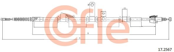 Seilzug, Feststellbremse COFLE 17.2567