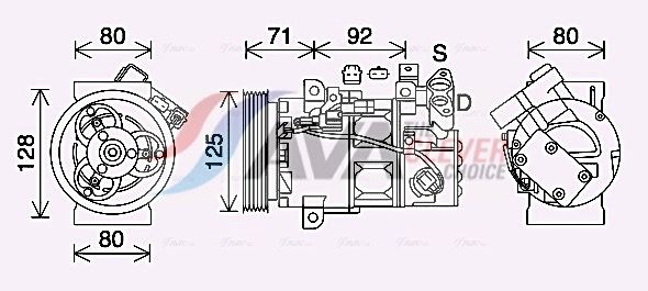Kompressor, Klimaanlage AVA QUALITY COOLING RTAK636