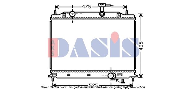 Kühler, Motorkühlung AKS DASIS 510076N