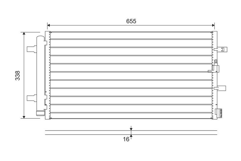 Kondensator, Klimaanlage VALEO 814370
