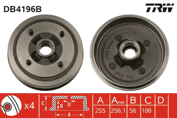 Bremstrommel TRW DB4196B