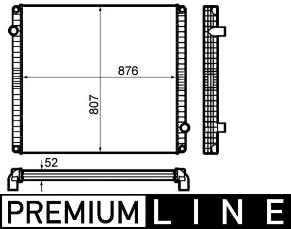 Kühler, Motorkühlung MAHLE CR1916000P