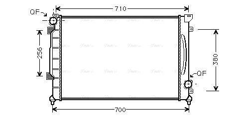 Kühler, Motorkühlung AVA QUALITY COOLING ai2139