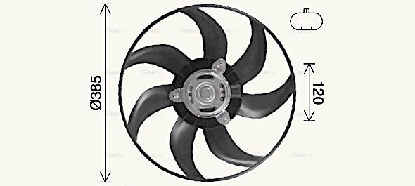 Lüfter, Motorkühlung AVA QUALITY COOLING ft7617