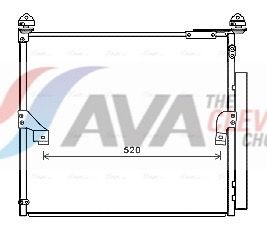 Kondensator, Klimaanlage AVA QUALITY COOLING TO5657D