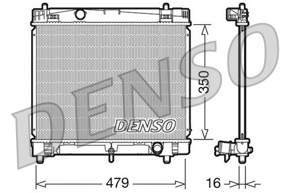Kühler, Motorkühlung DENSO DRM50008