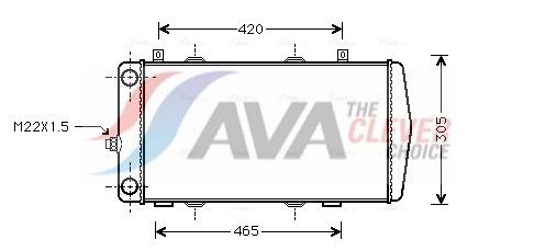 Kühler, Motorkühlung AVA QUALITY COOLING SA2004