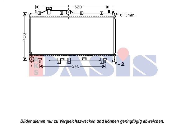 Kühler, Motorkühlung AKS DASIS 350033N
