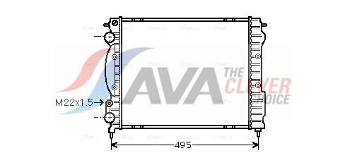 Kühler, Motorkühlung AVA QUALITY COOLING RTA2129