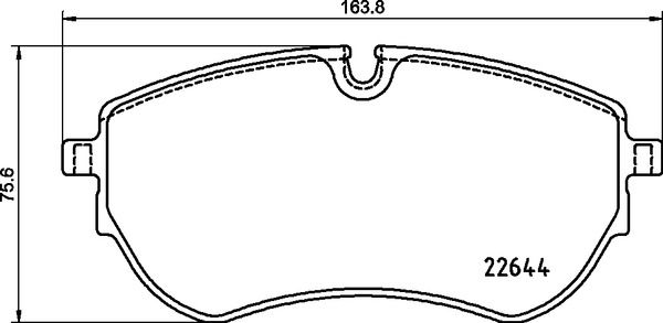 Bremsbelagsatz, Scheibenbremse BREMBO P 85 173