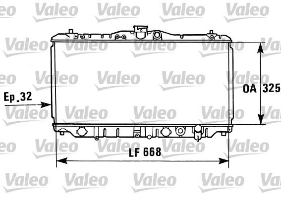 Kühler, Motorkühlung VALEO 730430