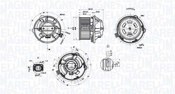 Innenraumgebläse MAGNETI MARELLI 069412389010