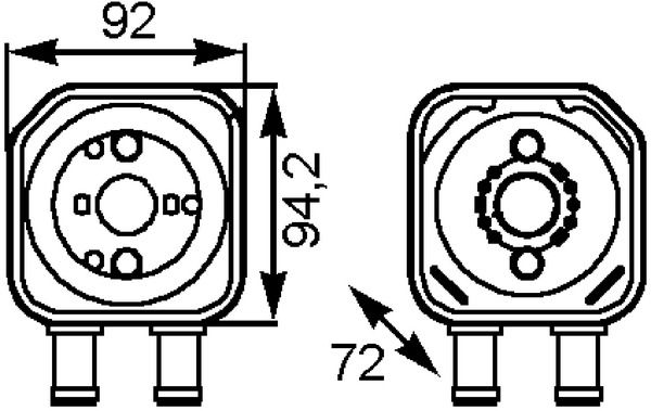 Ölkühler, Motoröl MAHLE CLC164000S