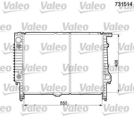 Kühler, Motorkühlung VALEO 731514