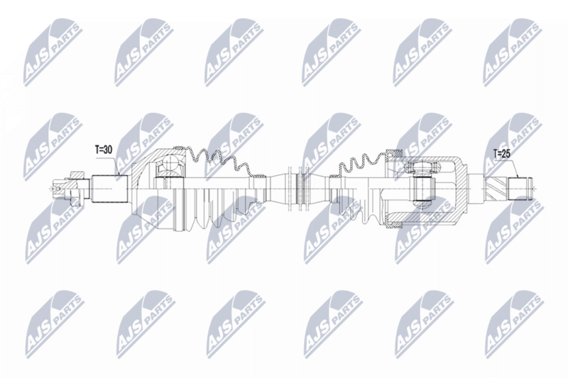Antriebswelle (Gelenkwelle) NTY NPW-AR-030