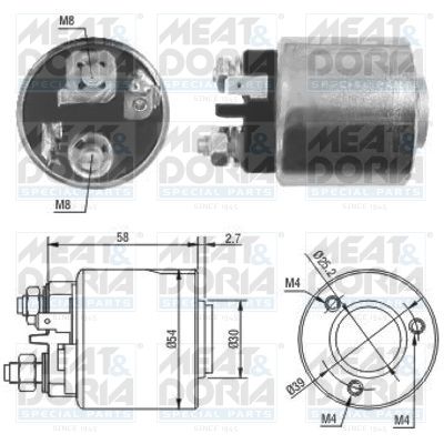 Magnetschalter, Starter MEAT & DORIA 46083
