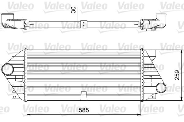 Ladeluftkühler VALEO 818635