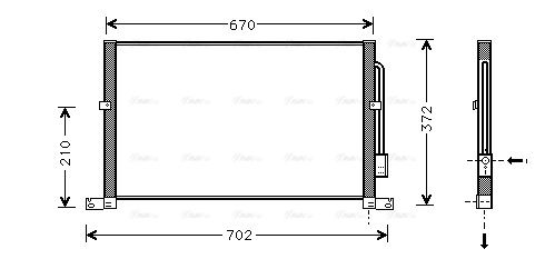 Kondensator, Klimaanlage AVA QUALITY COOLING fd5302