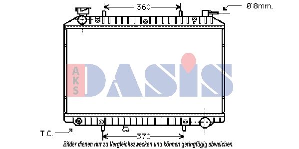 Kühler, Motorkühlung AKS DASIS 070280N