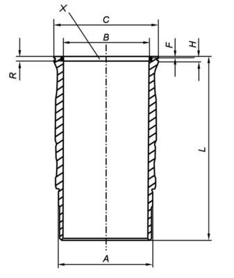 Zylinderlaufbuchse MAHLE 061LW00120001