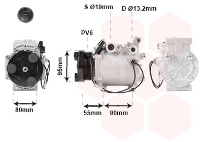 Kompressor, Klimaanlage VAN WEZEL 3200K242