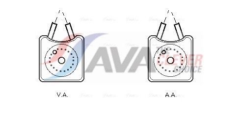 Ölkühler, Motoröl AVA QUALITY COOLING VN3106