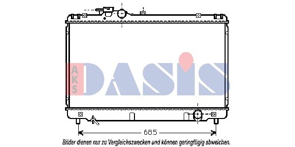 Kühler, Motorkühlung AKS DASIS 210135N