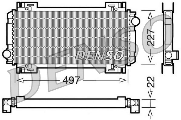 Kühler, Motorkühlung DENSO DRM10032
