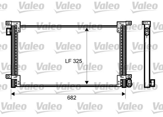Kondensator, Klimaanlage VALEO 818036