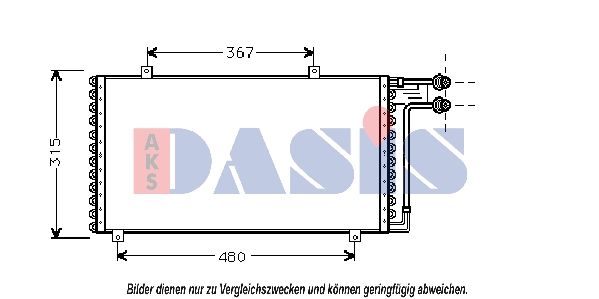 Kondensator, Klimaanlage AKS DASIS 162170N