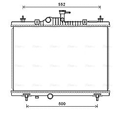 Kühler, Motorkühlung AVA QUALITY COOLING rt2603