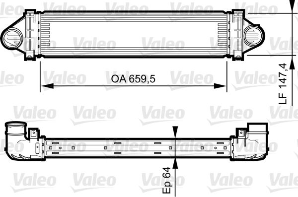 Ladeluftkühler VALEO 818240