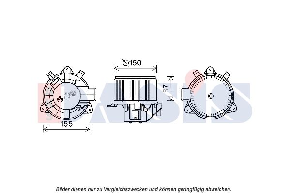 Innenraumgebläse AKS DASIS 088133N