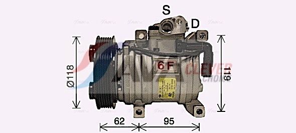 Kompressor, Klimaanlage AVA QUALITY COOLING KAK298