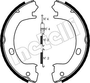 Bremsbackensatz, Feststellbremse METELLI 53-0031K