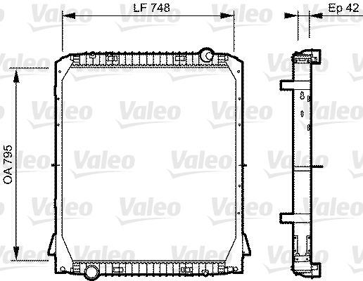 Kühler, Motorkühlung VALEO 733487