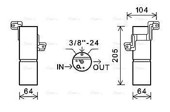 Trockner, Klimaanlage AVA QUALITY COOLING msd598