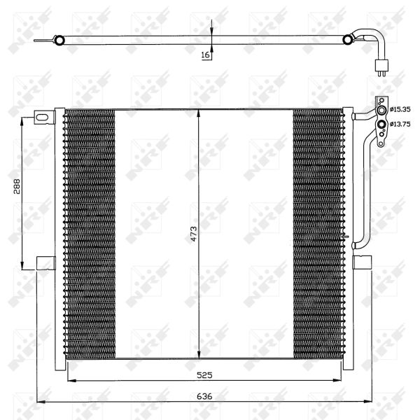 Kondensator, Klimaanlage NRF 35468