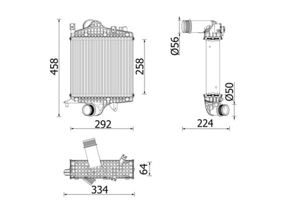 Ladeluftkühler MAHLE CI672000P