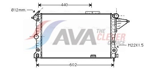 Kühler, Motorkühlung AVA QUALITY COOLING OLA2120
