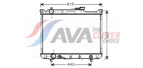 Kühler, Motorkühlung AVA QUALITY COOLING SZ2073