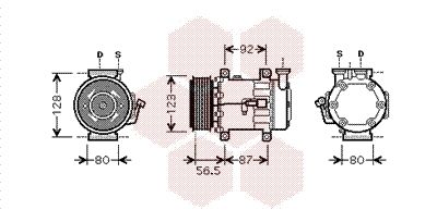 Kompressor, Klimaanlage VAN WEZEL 1800K432