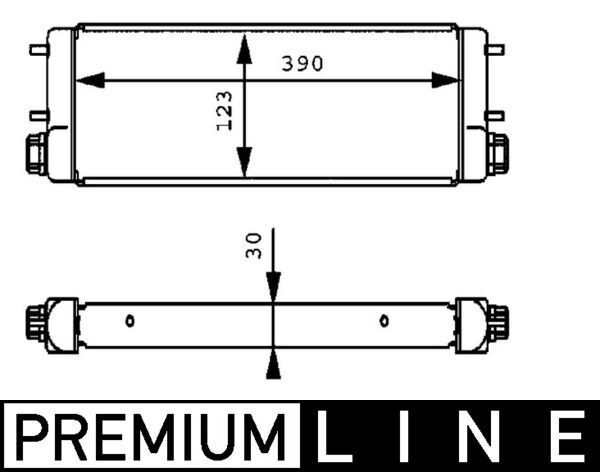 Ölkühler, Motoröl MAHLE clc 169 001p