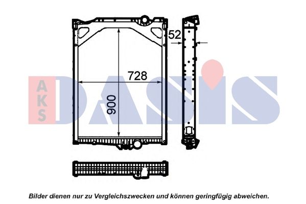 Kühler, Motorkühlung AKS DASIS 280022N