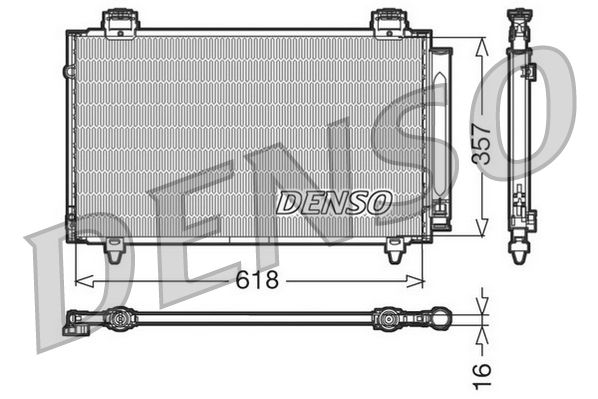 Kondensator, Klimaanlage DENSO DCN50004